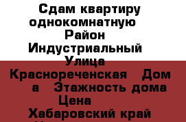 Сдам квартиру однокомнатную. › Район ­ Индустриальный › Улица ­ Краснореченская › Дом ­ 181а › Этажность дома ­ 9 › Цена ­ 20 000 - Хабаровский край Недвижимость » Квартиры аренда   . Хабаровский край